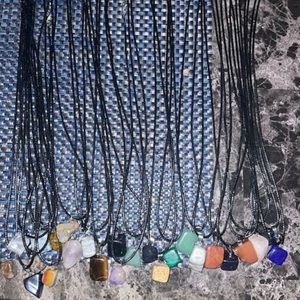 Hand picked crystal necklace